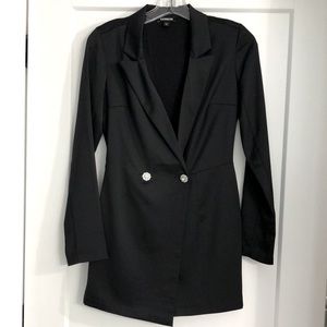 Satin Tuxedo Romper